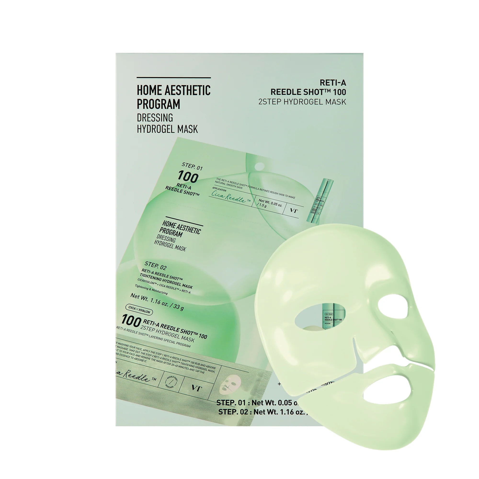 VT COSMETICS Reti-A Reedle Shot 100 2-Step Hydrogel Mask