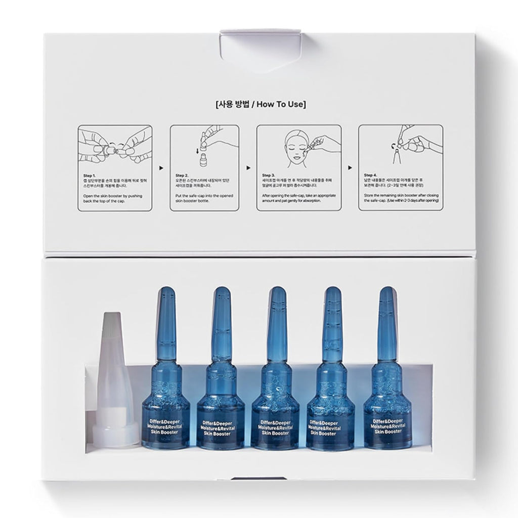 Differ&Deeper PDRN Salmon Ampoule Deep-Moisture Skin Booster 2 ml × 5