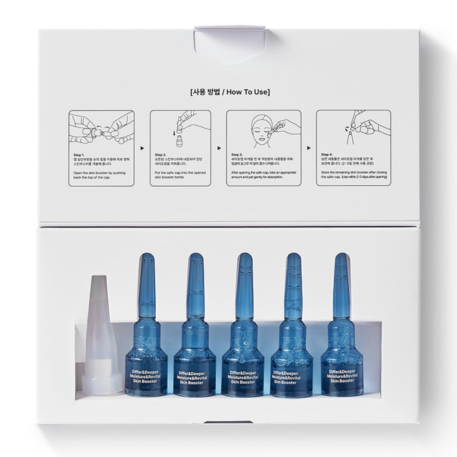 Differ&Deeper PDRN Salmon Ampoule Deep-Moisture Skin Booster 2 ml × 5