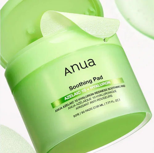 Anua Azelaic Acid 10% + Hyaluron Redness Soothing Pad – 90 pcs
