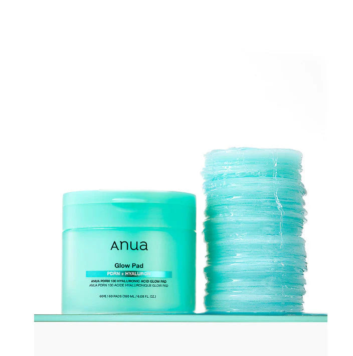 Anua PDRN 100 Hyaluronic Acid Glow Pad – 60 pcs