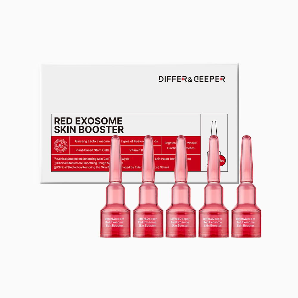 Differ&Deeper Red Exosome Skin Booster (2ml x 5 vials)