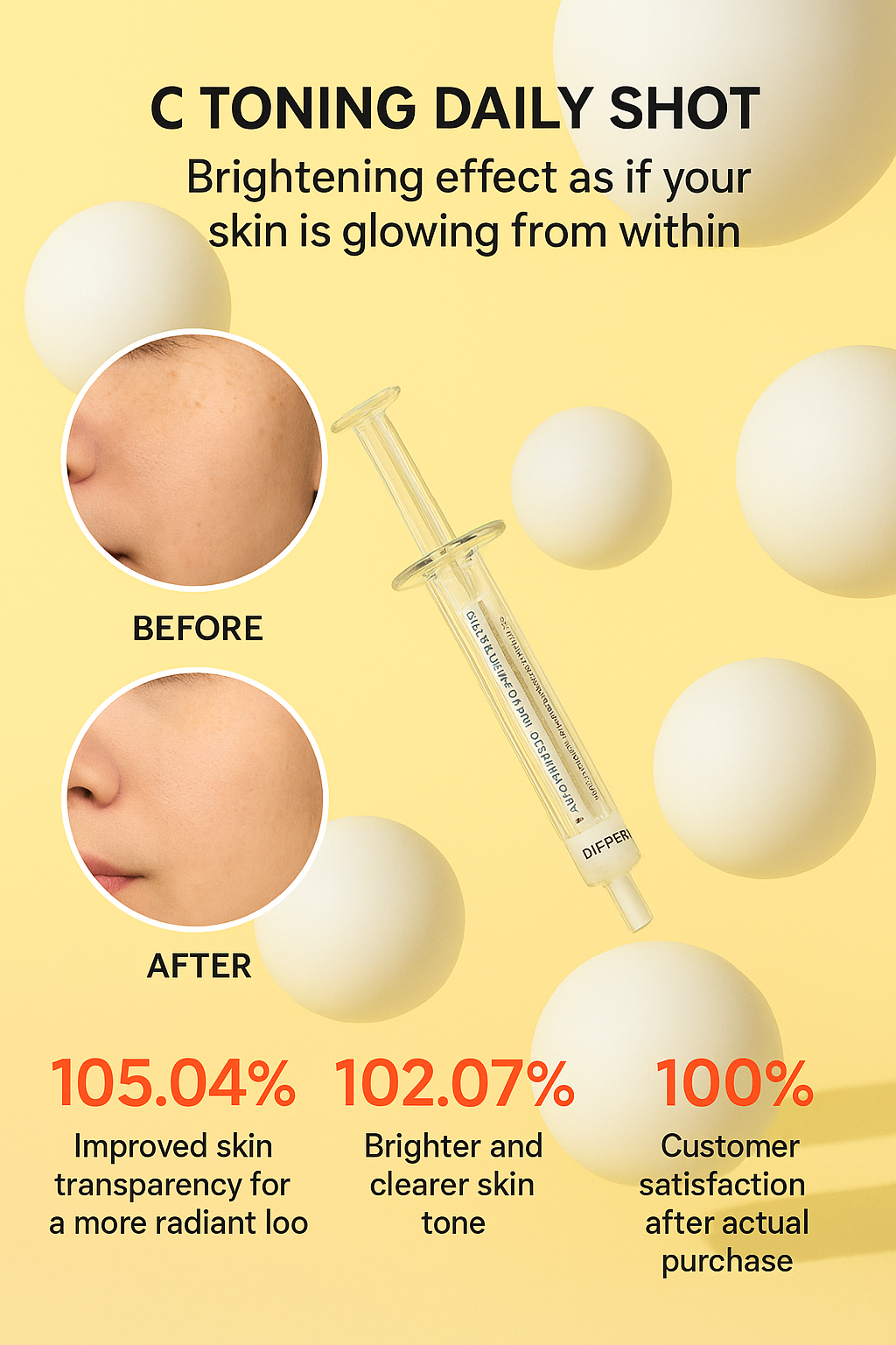 Differ&Deeper C-Toning Daily Shot  2.5ml x 2 vials