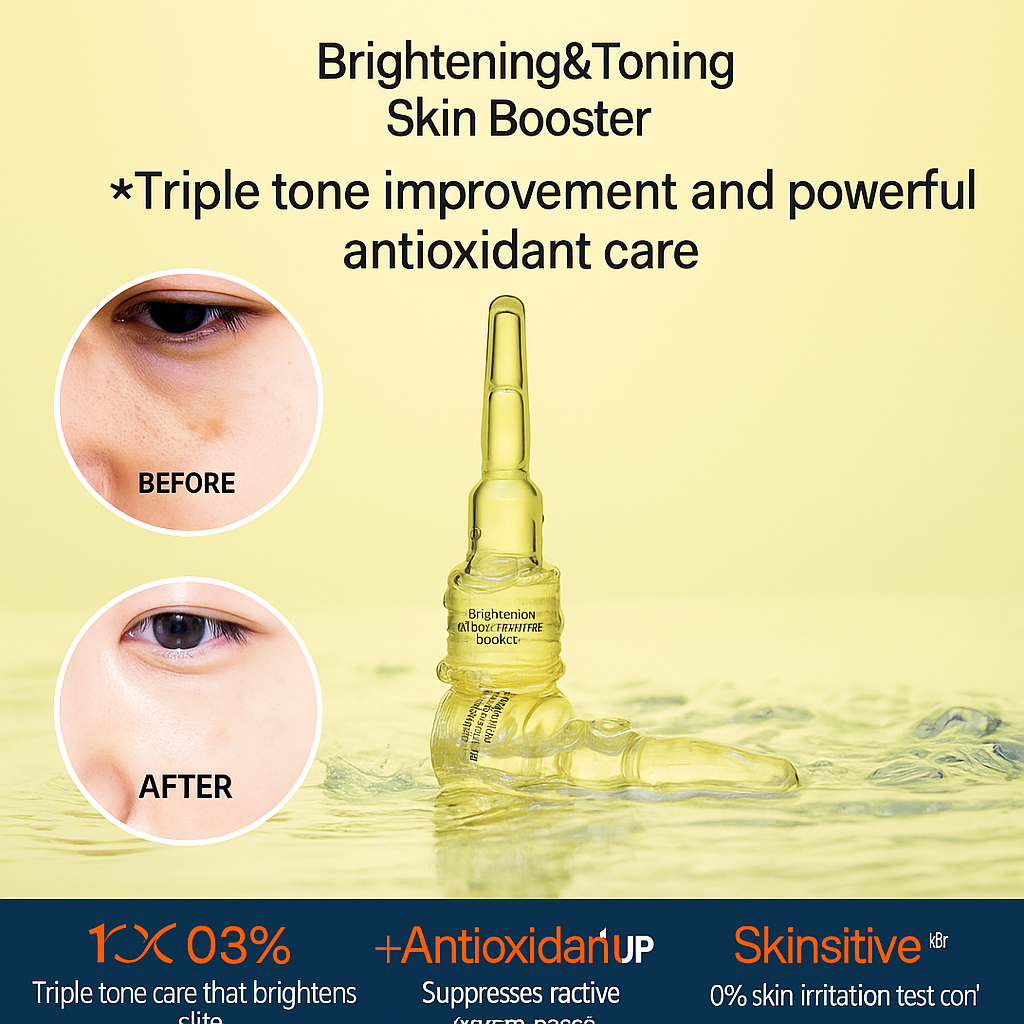 Differ&Deeper Brightening Toning Skin Booster 2ml x 5 vials