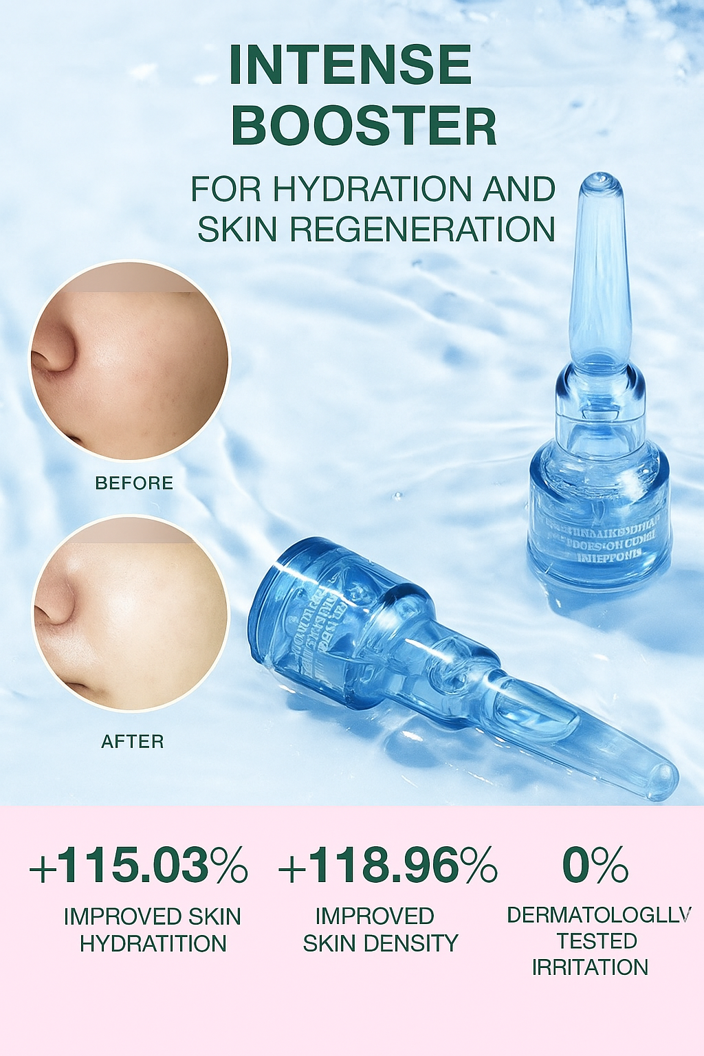 Differ&Deeper PDRN Salmon Ampoule Deep-Moisture Skin Booster 2 ml × 5