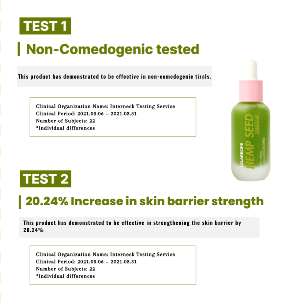 LALARECIPE Hemp Seed 78% Serum