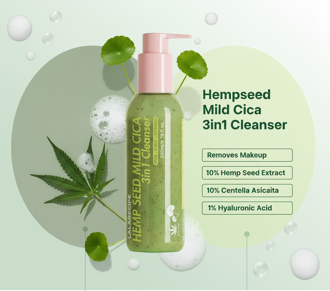 Hempseed Mild Cica 3in1 Cleanser
