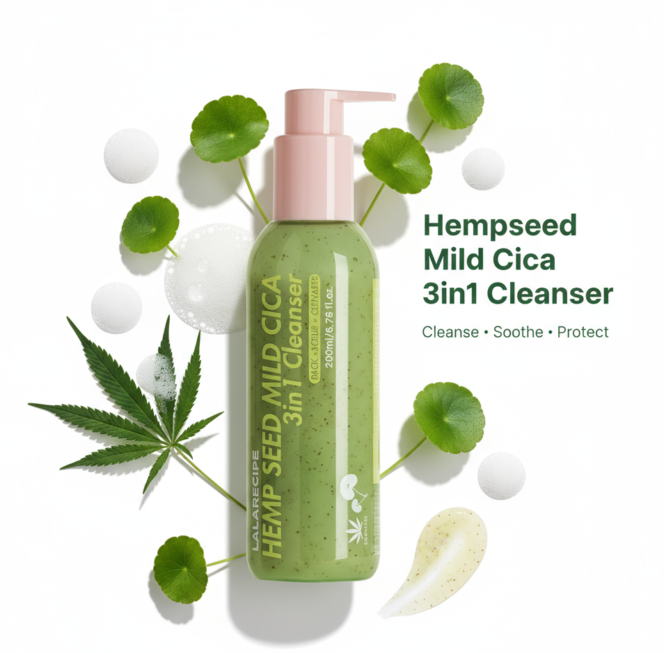LALARECIPE Hempseed Mild Cica 3in1 Cleanser