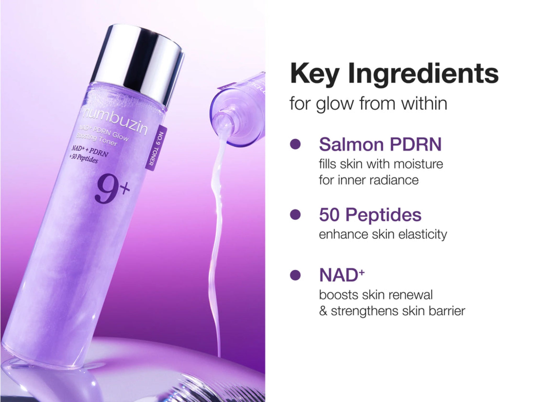 No.9 NAD+ PDRN Glow Boosting Toner 150ml