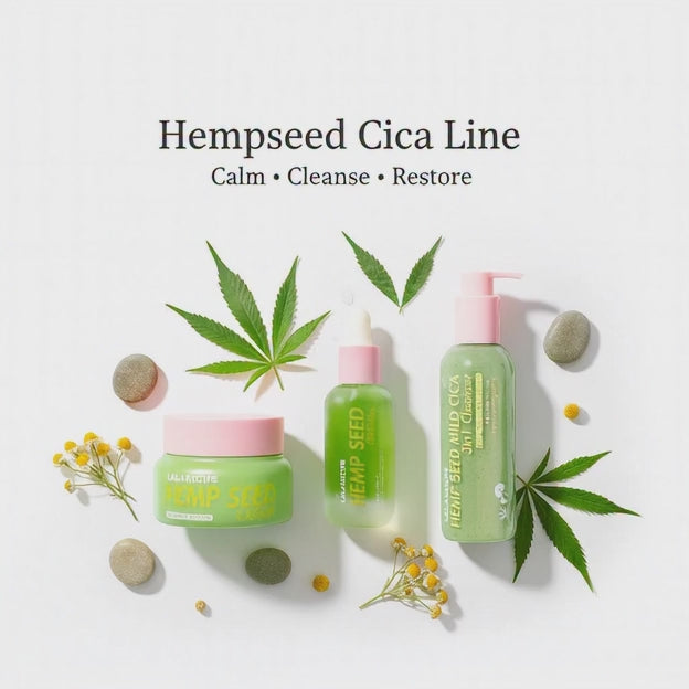 🌿LALARECIPE Hempseed Cica Line — Calm, Cleanse & Restore