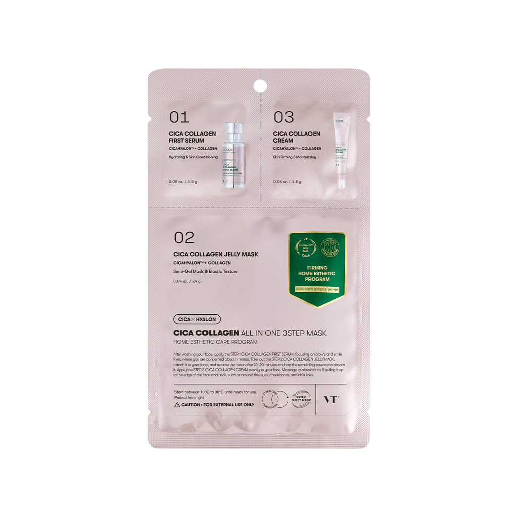VT COSMETICS Cica Collagen All-In-One 3-Step Mask